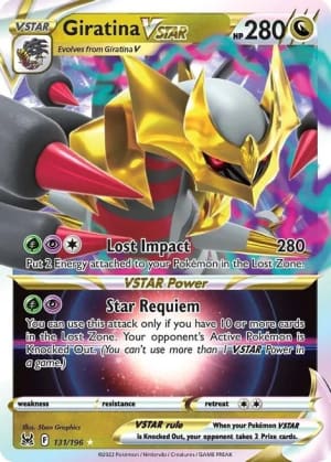 Giratina Vstar card